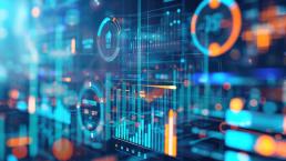 analytical graphs on a computer screen