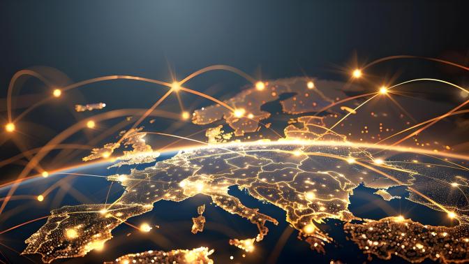 map of EU countries highlighted