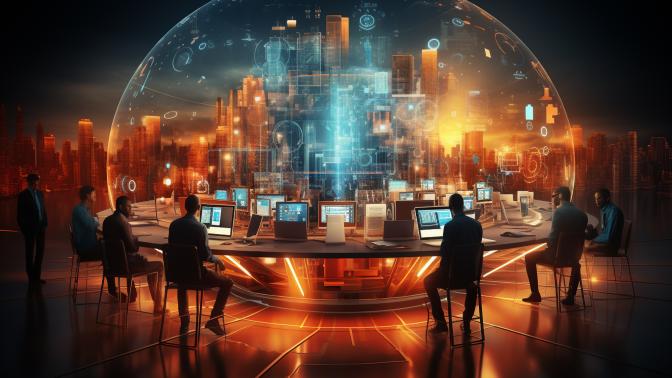 cyber threat analyst abstract picture