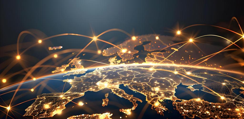 map of EU countries highlighted