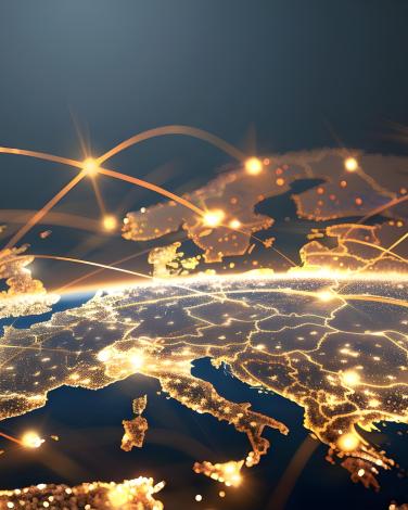 map of EU countries highlighted